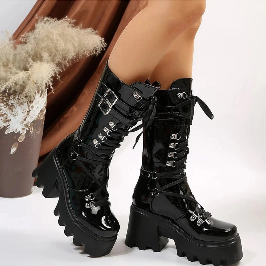 Alt Punk Motorcycle Boots Shoptery