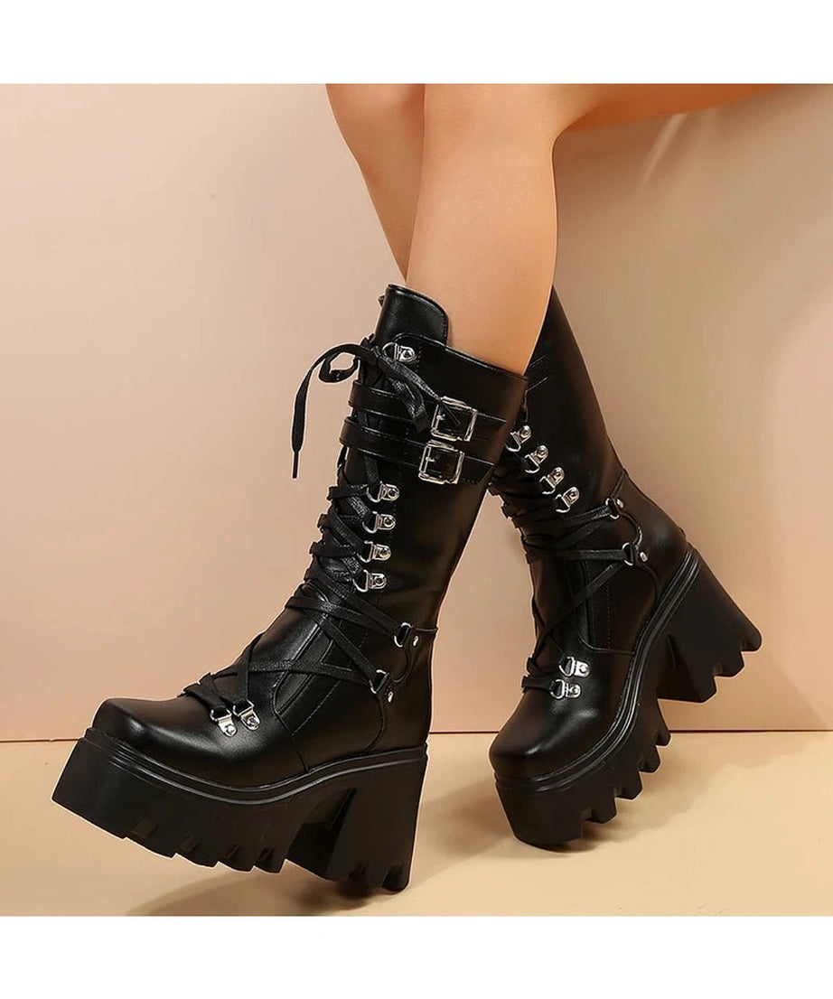 Punk Motorcycle Boots - Boots