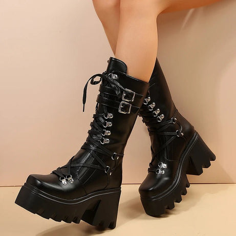 Punk Motorcycle Boots - Boots