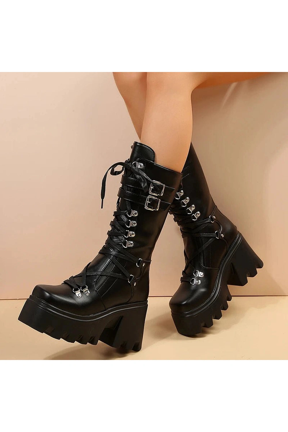 Punk Motorcycle Boots - Boots