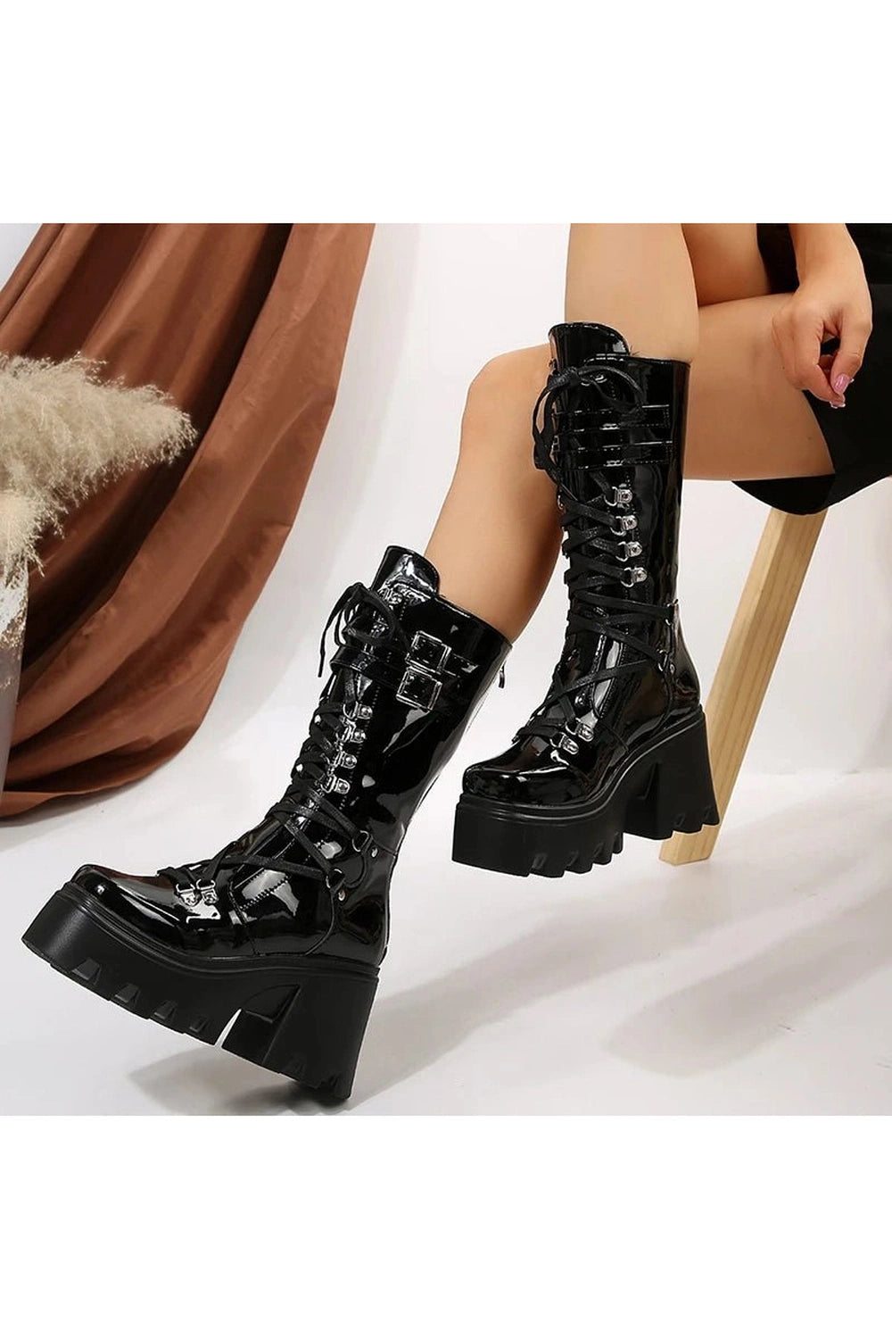 Alt Punk Motorcycle Boots Shoptery
