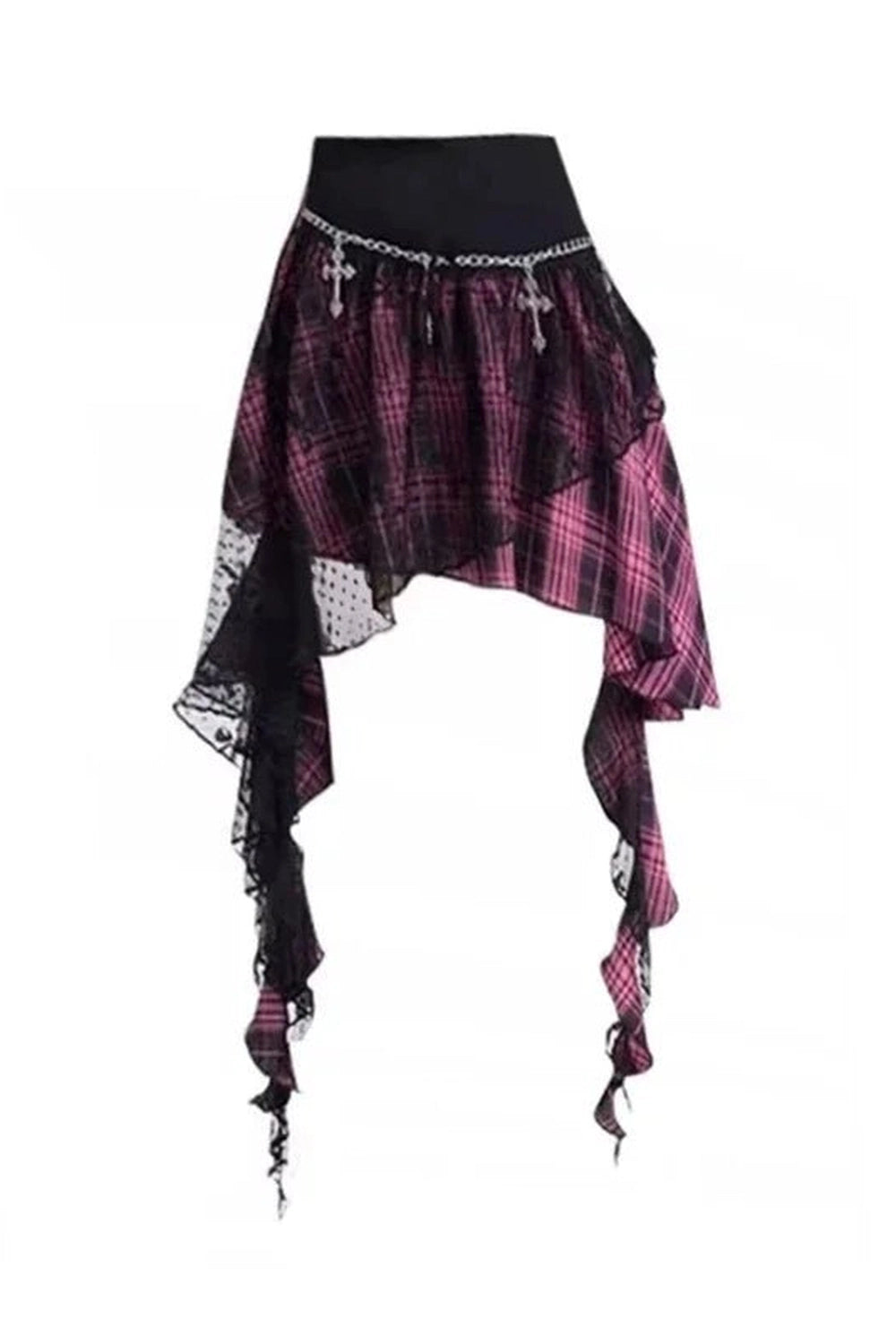 Punk Princess Asymmetrical Skirt - Skirts