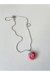 Alt Punk Skull Heart Pendant Necklace Shoptery