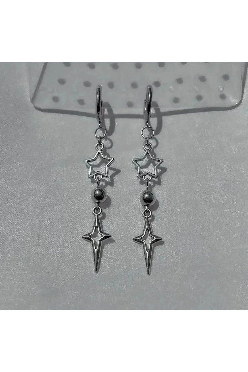 Punk Star Pendant Earhook Earrings Shoptery