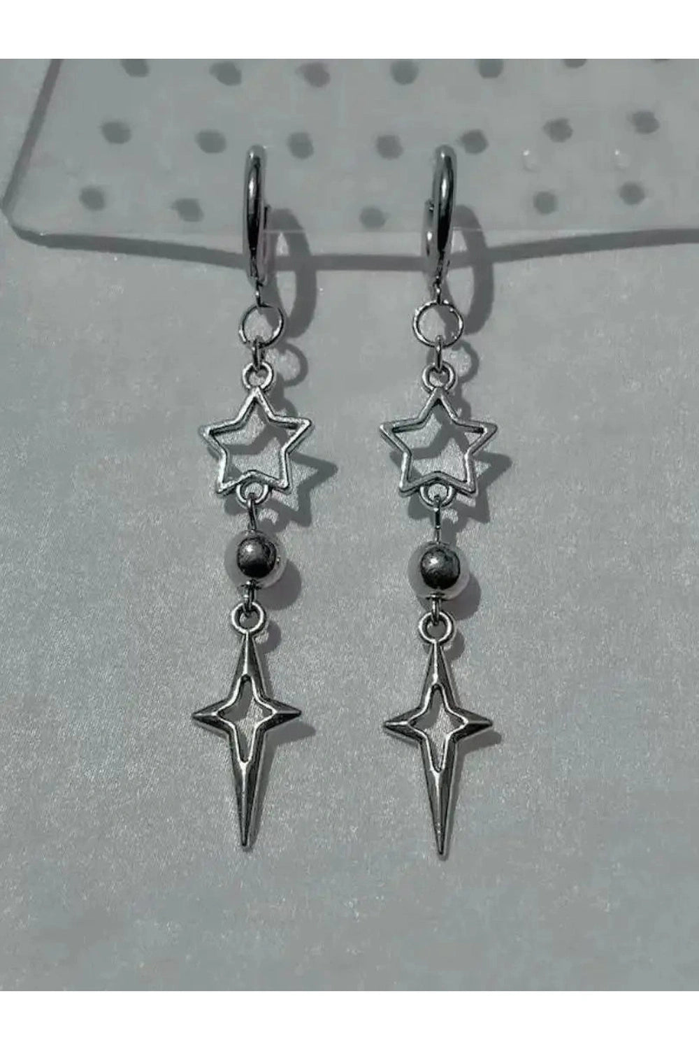 Punk Star Pendant Earhook Earrings Shoptery