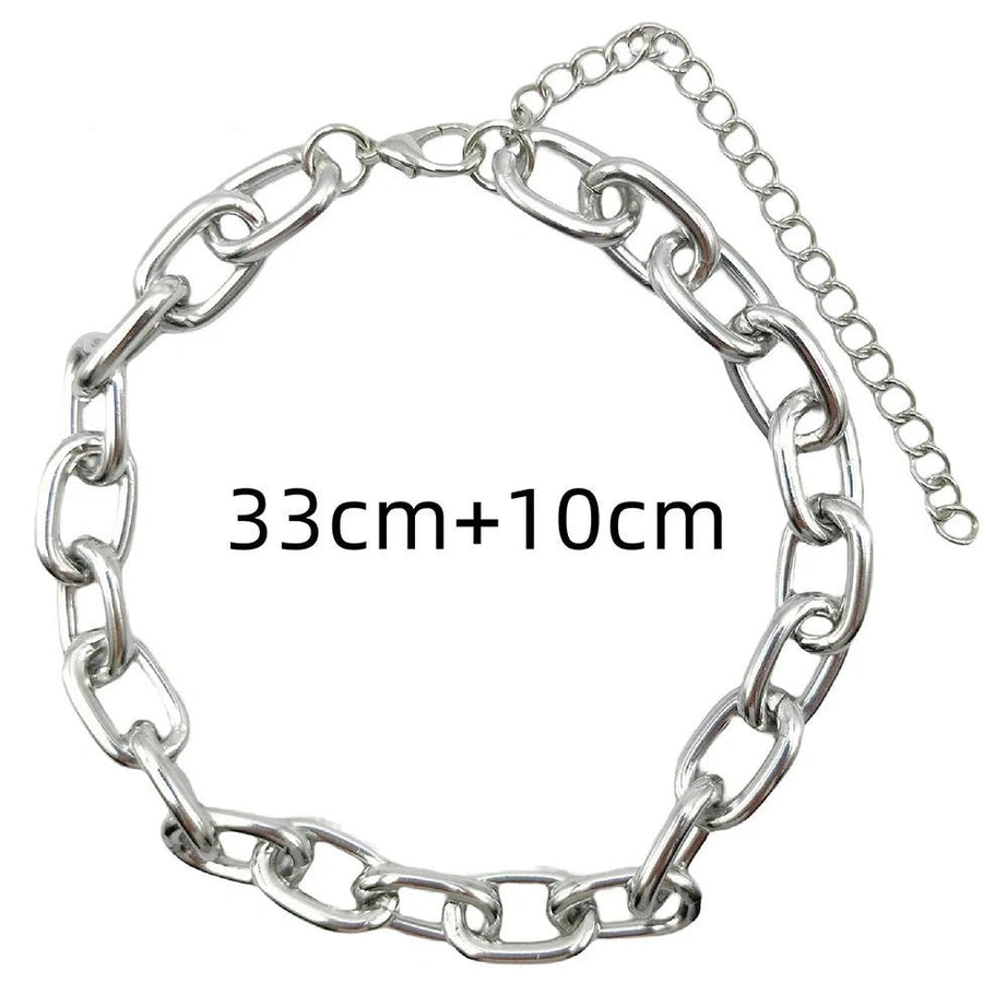 Edgy Punk Thick Chain Choker Shoptery