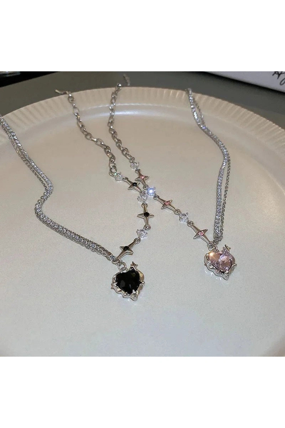 Purple Heart Pendant Necklace Shoptery