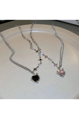 Purple Heart Pendant Necklace Shoptery