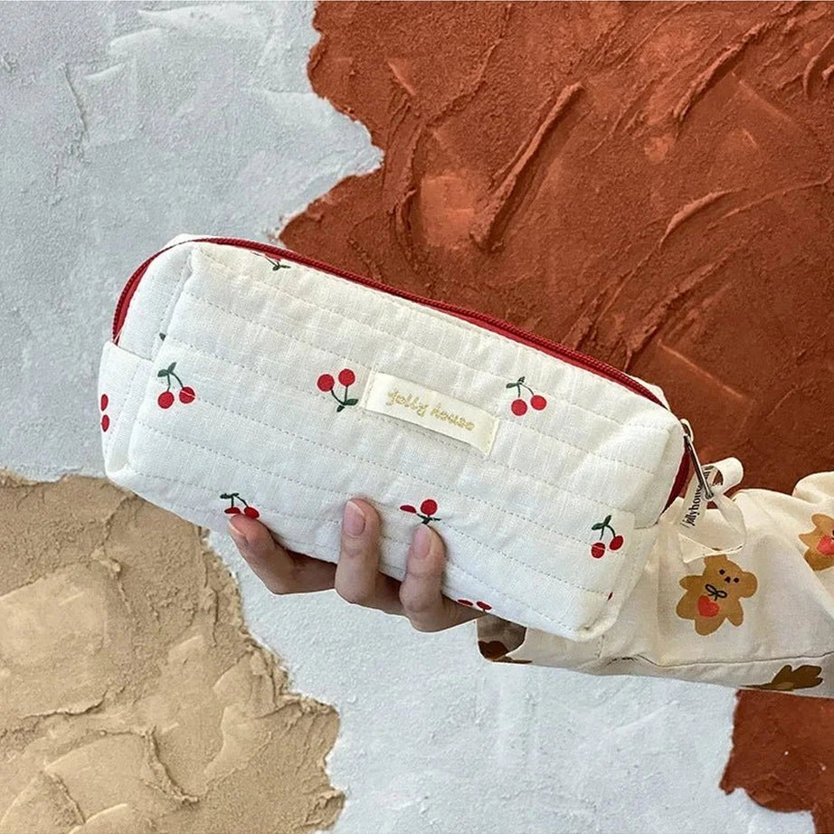 Coquette Quilted Cherry Travel Bag cherry A Shoptery