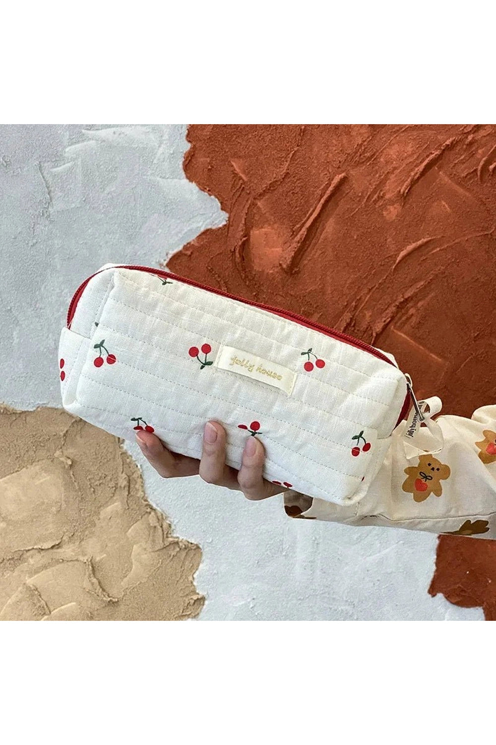 Coquette Quilted Cherry Travel Bag cherry A Shoptery