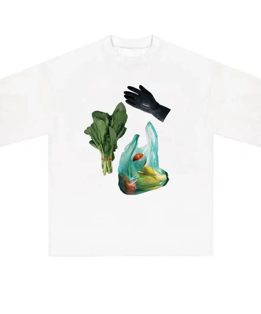 Quirky Grocery Graphic T - shirt - T - Shirts