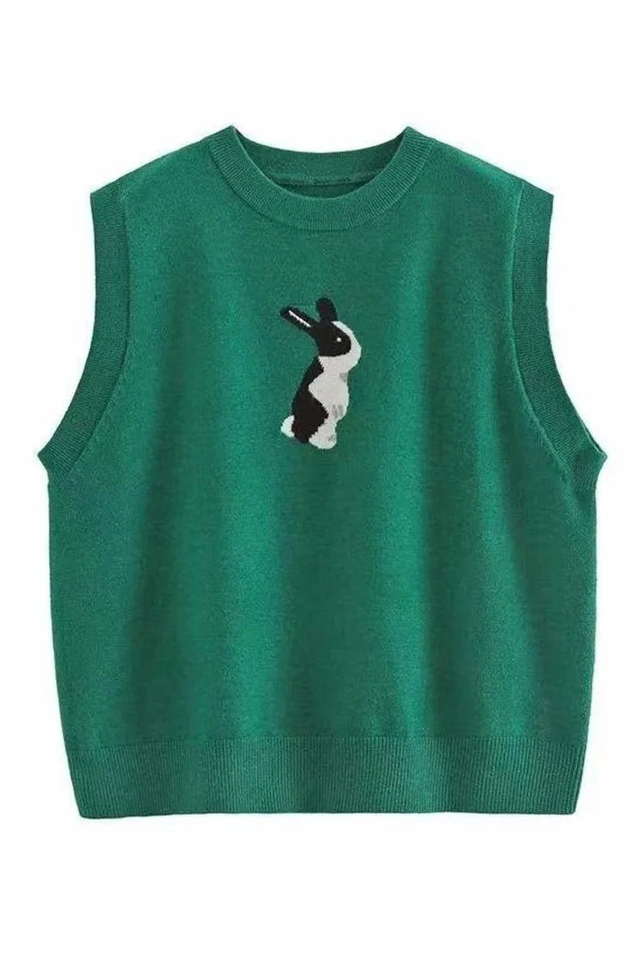 Rabbit Patch Sweater Vest - Sweaters