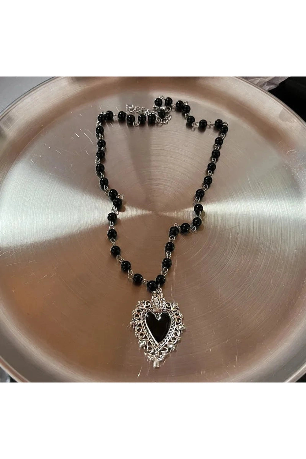 Red Heart Gothic Necklace 04 Shoptery