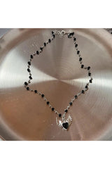 Red Heart Gothic Necklace 01 Shoptery