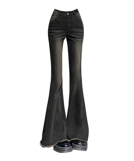 Retro Bell Bottom Jeans - Jeans