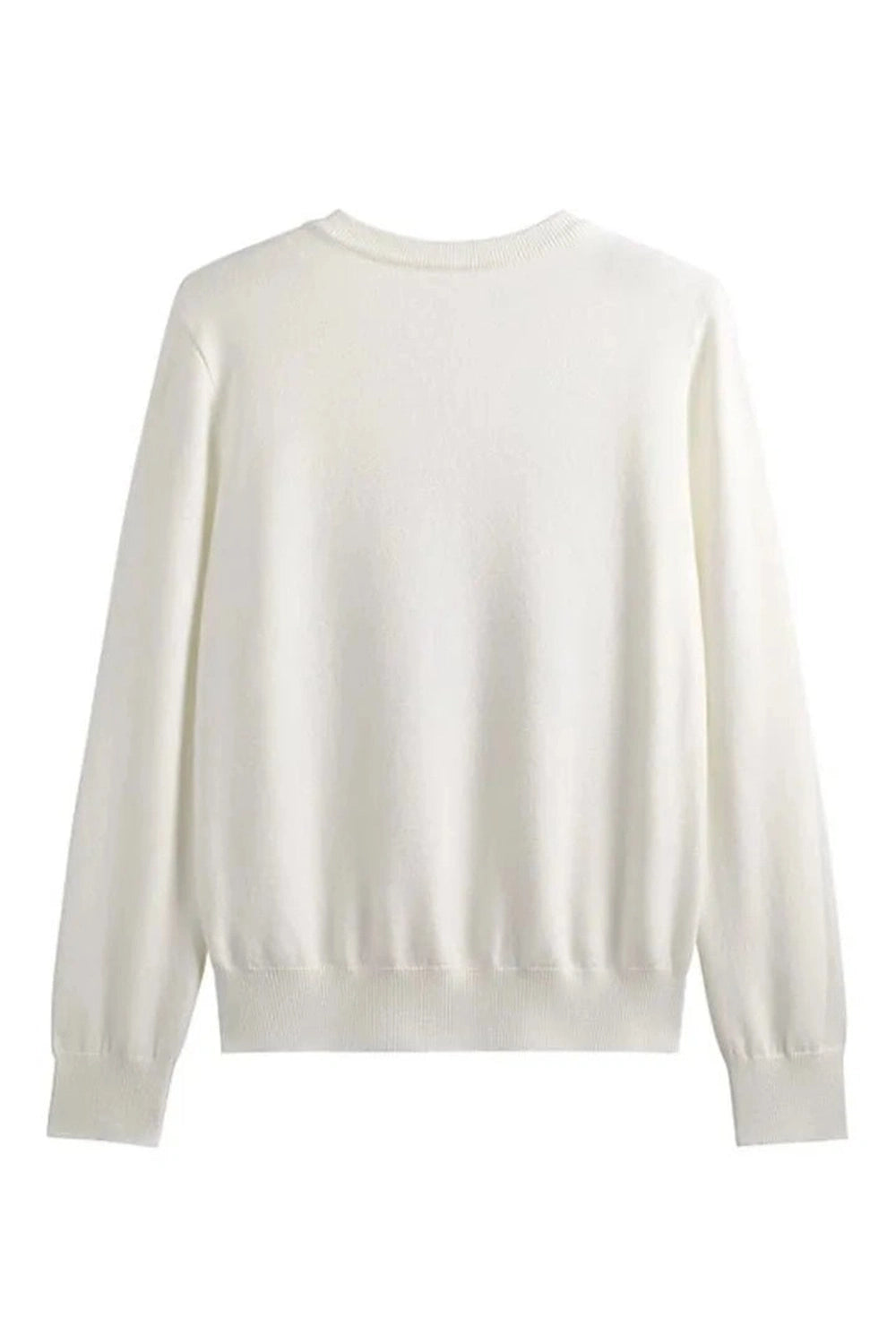 Retro Embroidery Knit Pullover Shoptery