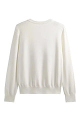 Retro Embroidery Knit Pullover Shoptery