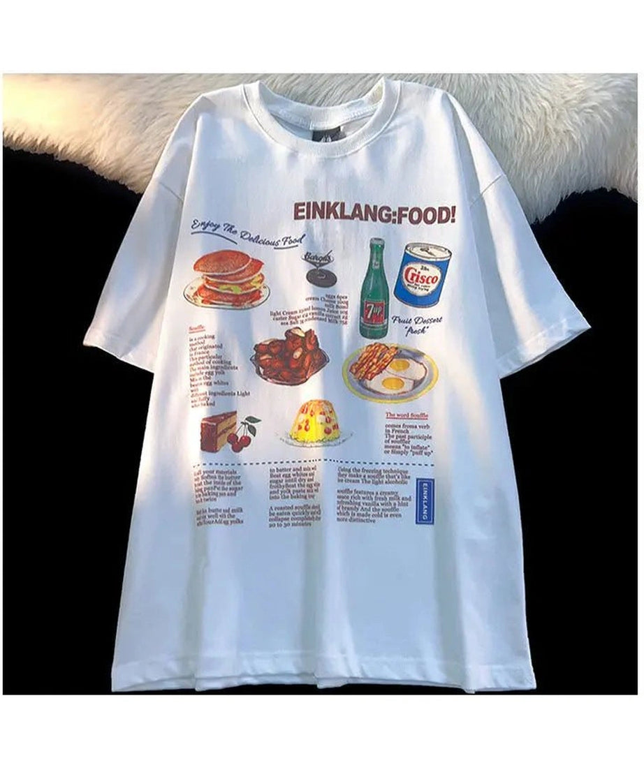 Retro Food Anime T-Shirt -