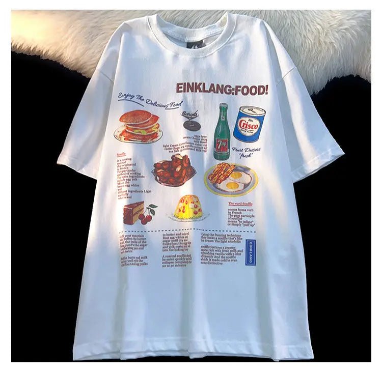 Retro Food Anime T-Shirt -