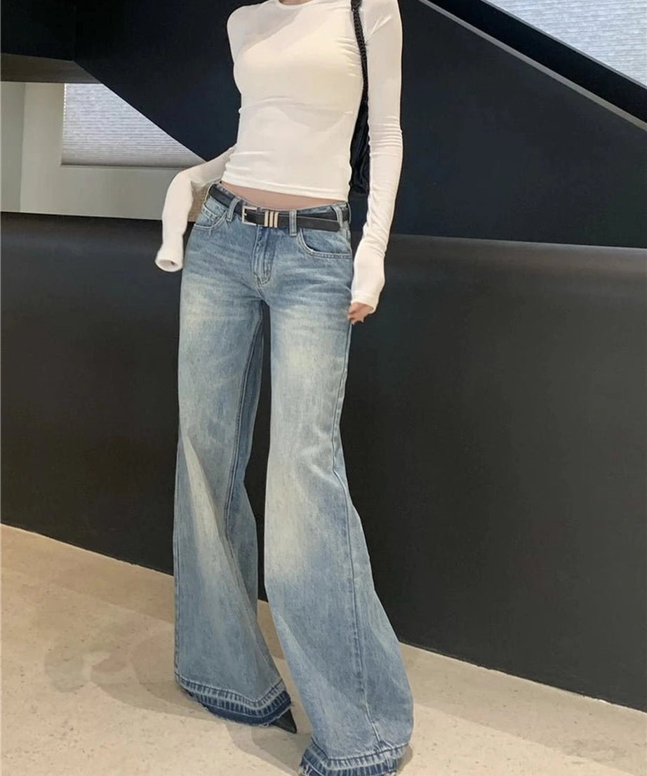 Retro High - Waisted Wide - Leg Jeans - Jeans