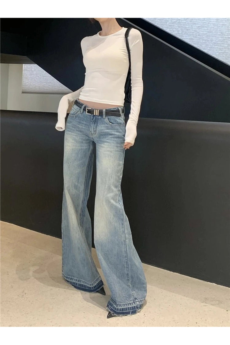 Retro High - Waisted Wide - Leg Jeans - Jeans