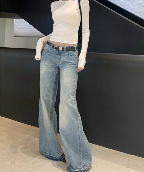 Retro High - Waisted Wide - Leg Jeans - Jeans