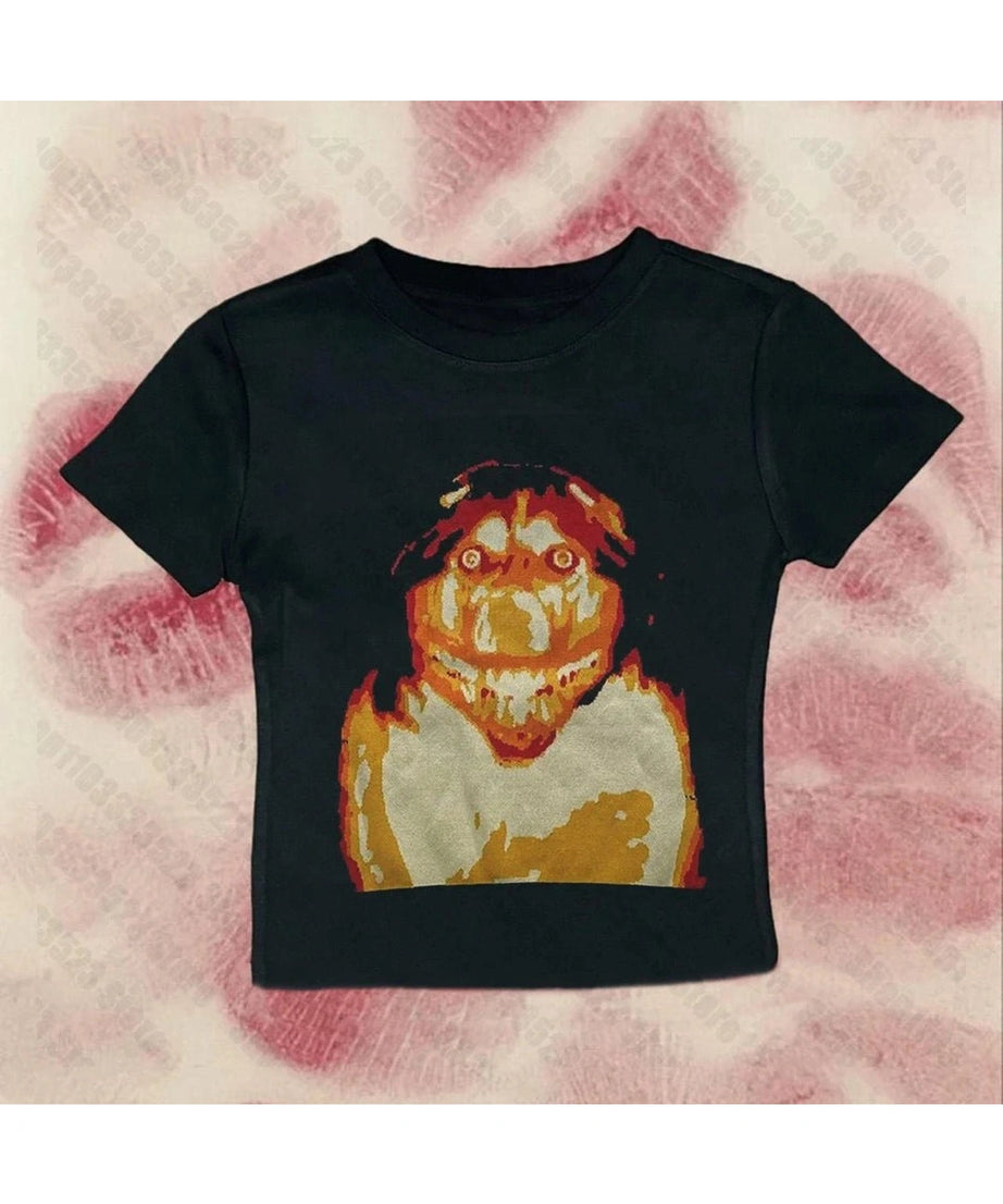 Retro Horror Graphic Baby Top - 