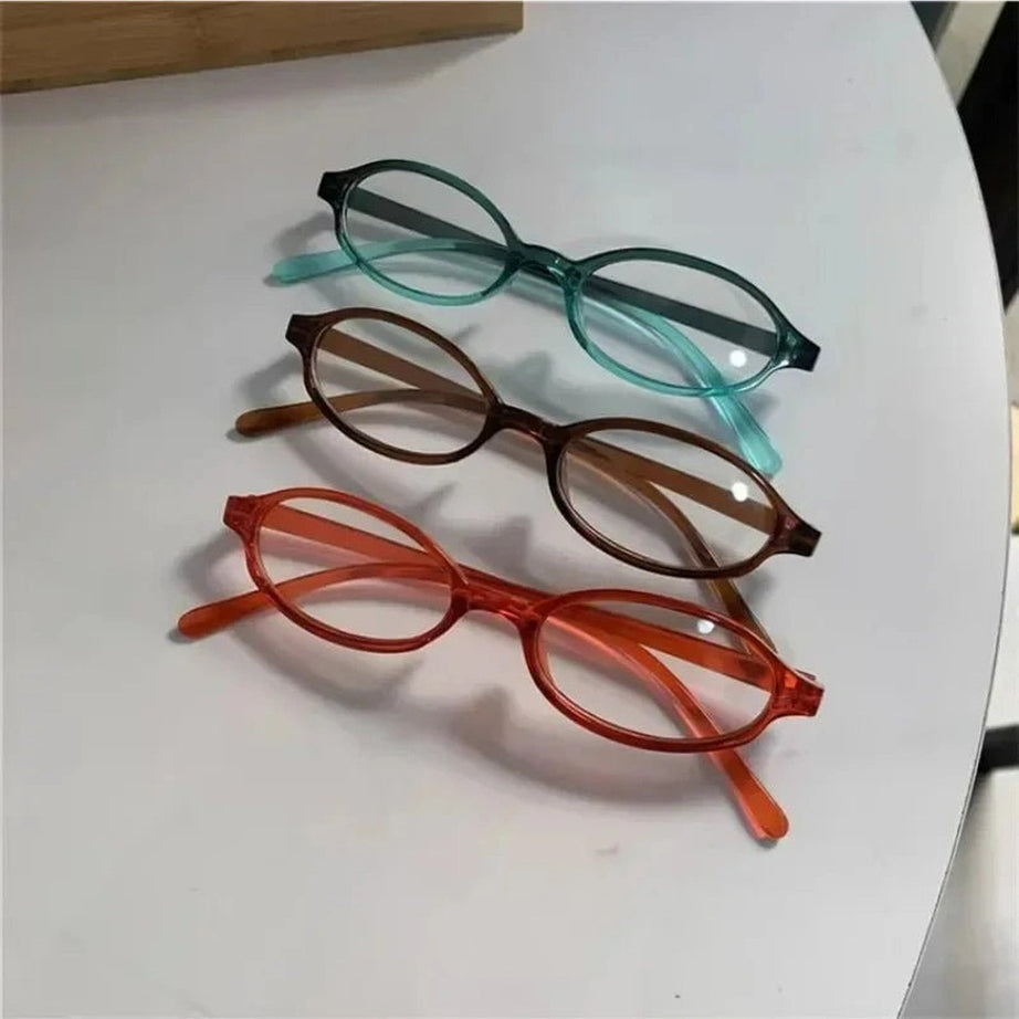 Retro Oval Blue Light Glasses Shoptery