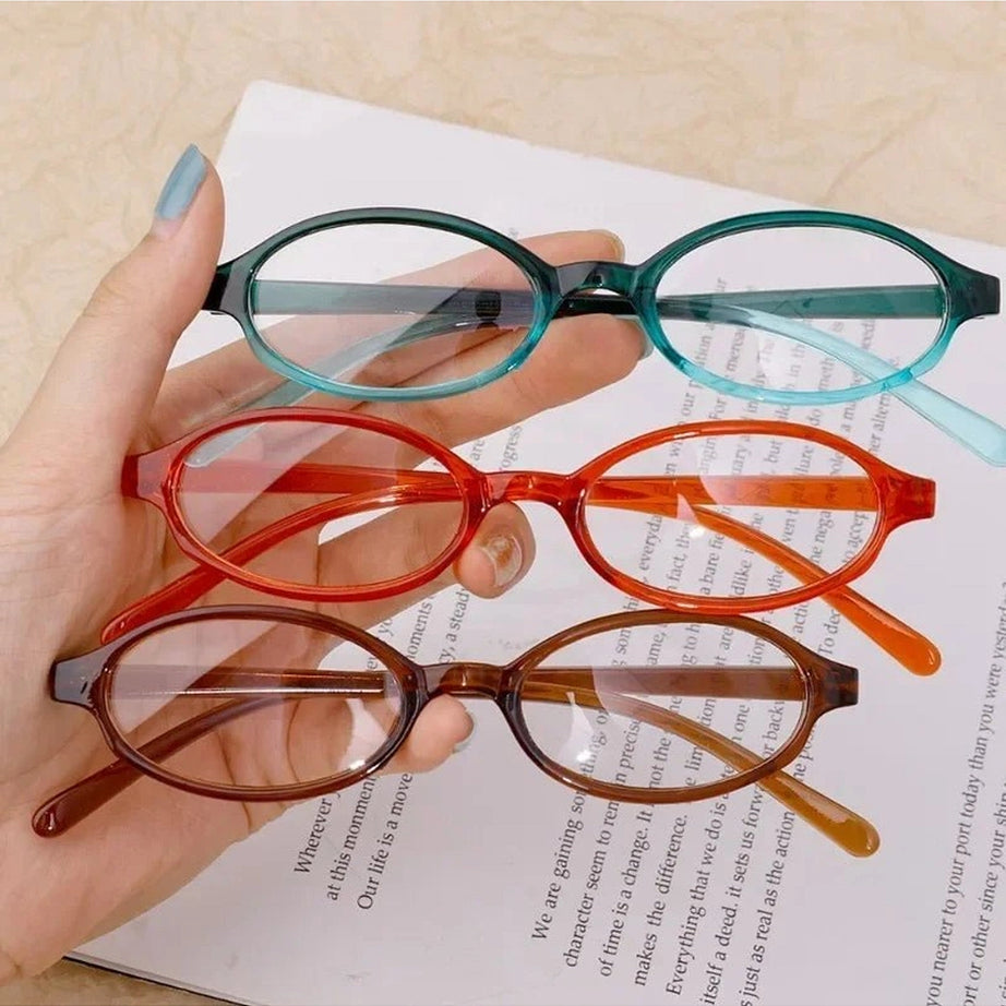 Retro Oval Blue Light Glasses Shoptery