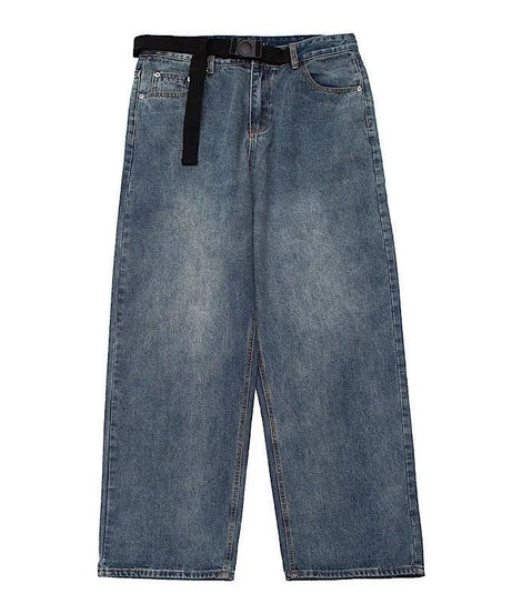 Retro Oversized Denim Jeans - Jeans