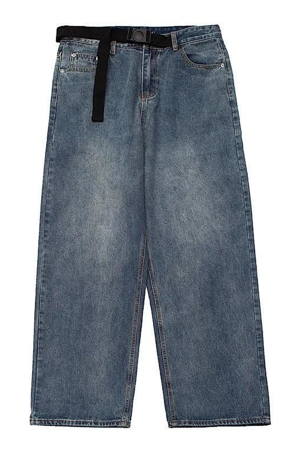 Retro Oversized Denim Jeans - Jeans