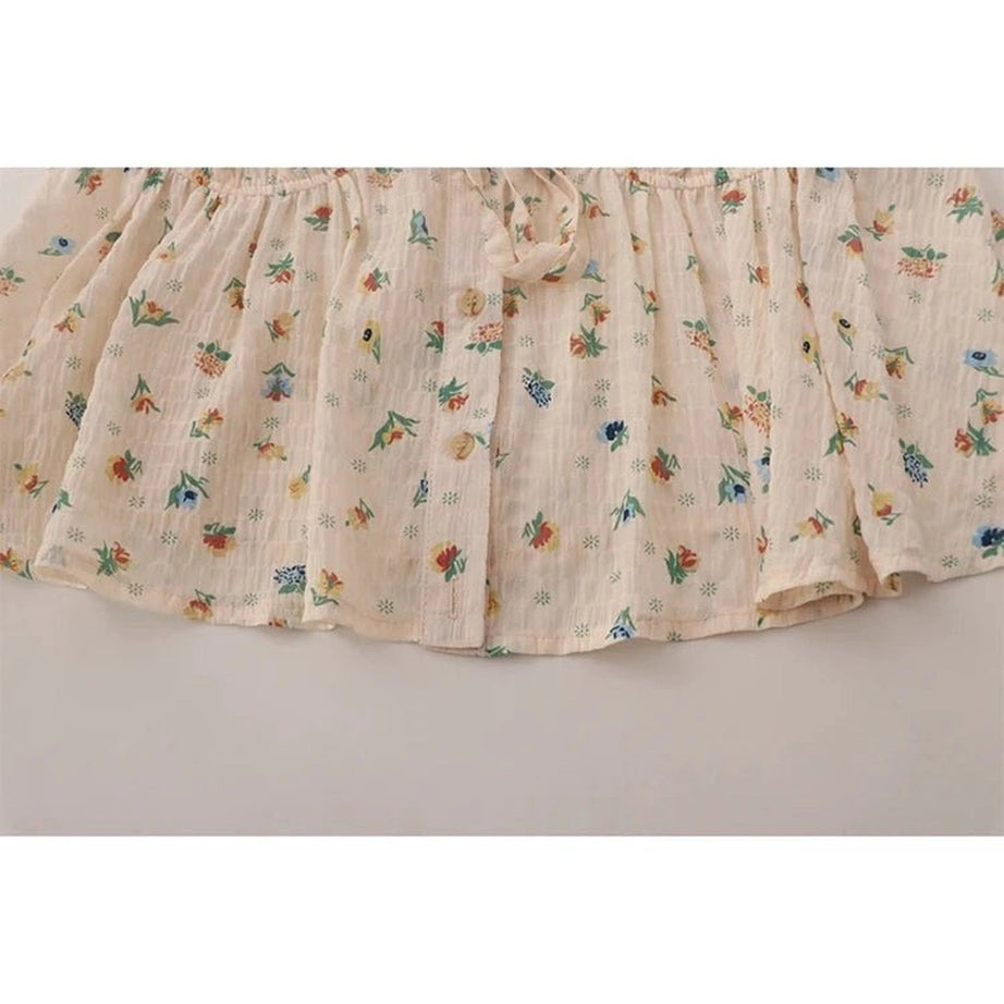 Coquette Print Chiffon Blouse Shoptery