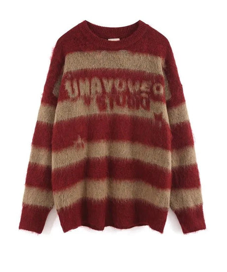 Retro Rebel Striped Sweater - Sweaters