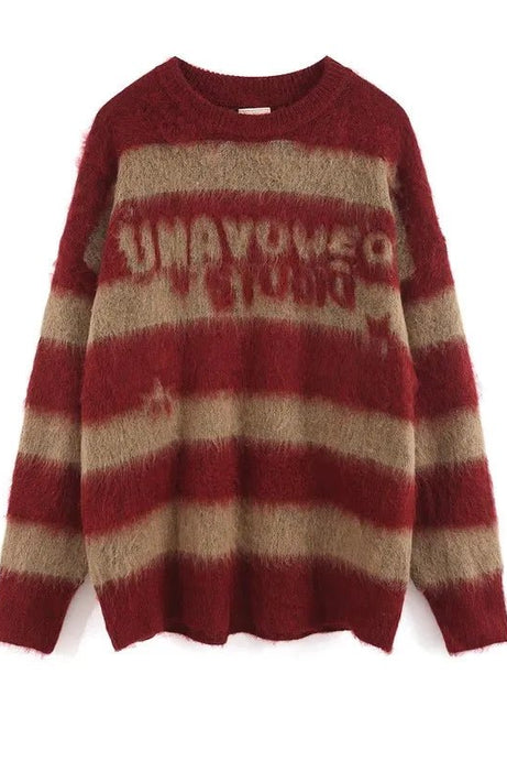 Retro Rebel Striped Sweater - Sweaters