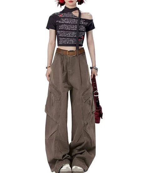 Retro Utility Cargo Pants - 