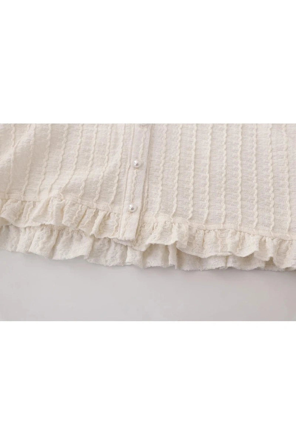 Coquette Ribbon Charm Cropped Blouse Shoptery