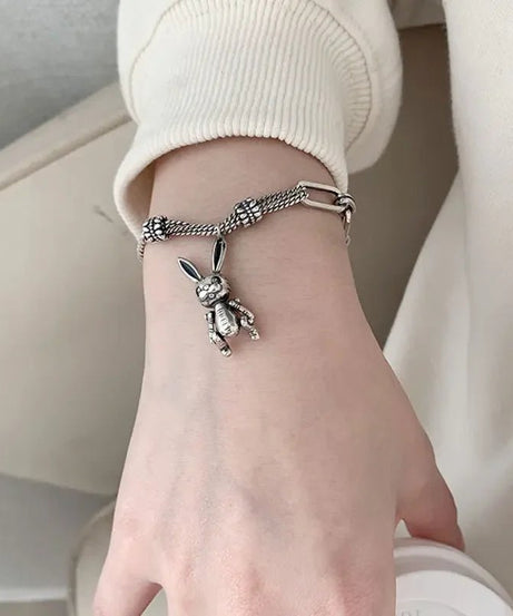 Robot Rabbit Charm Bracelet - Bracelets