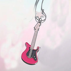 Rockstar Dream Guitar Y2k Necklace A Shoptery