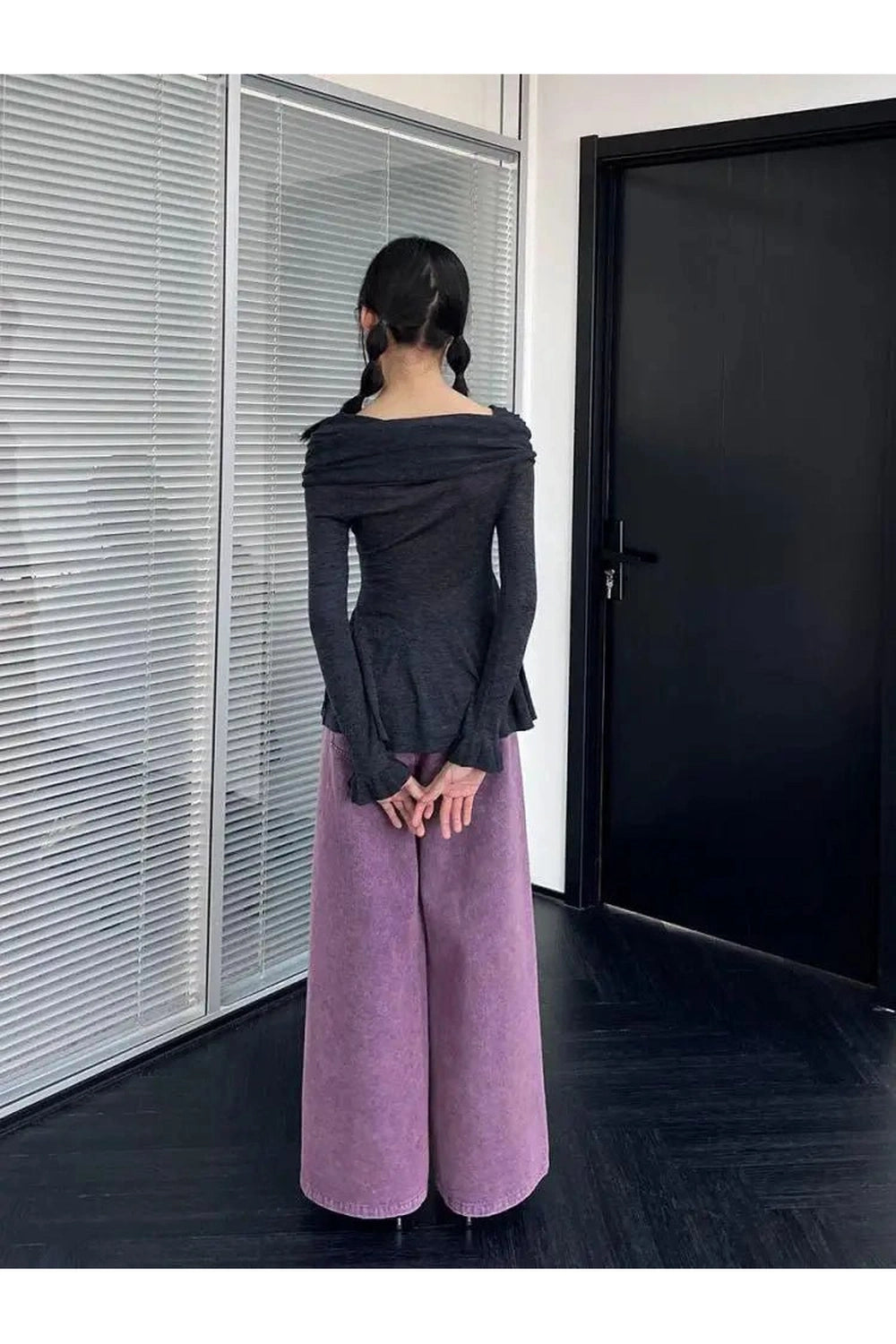 Aesthetic Romantic Ruffled Long Sleeve Top Shoptery