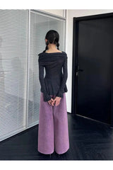 Aesthetic Romantic Ruffled Long Sleeve Top Shoptery