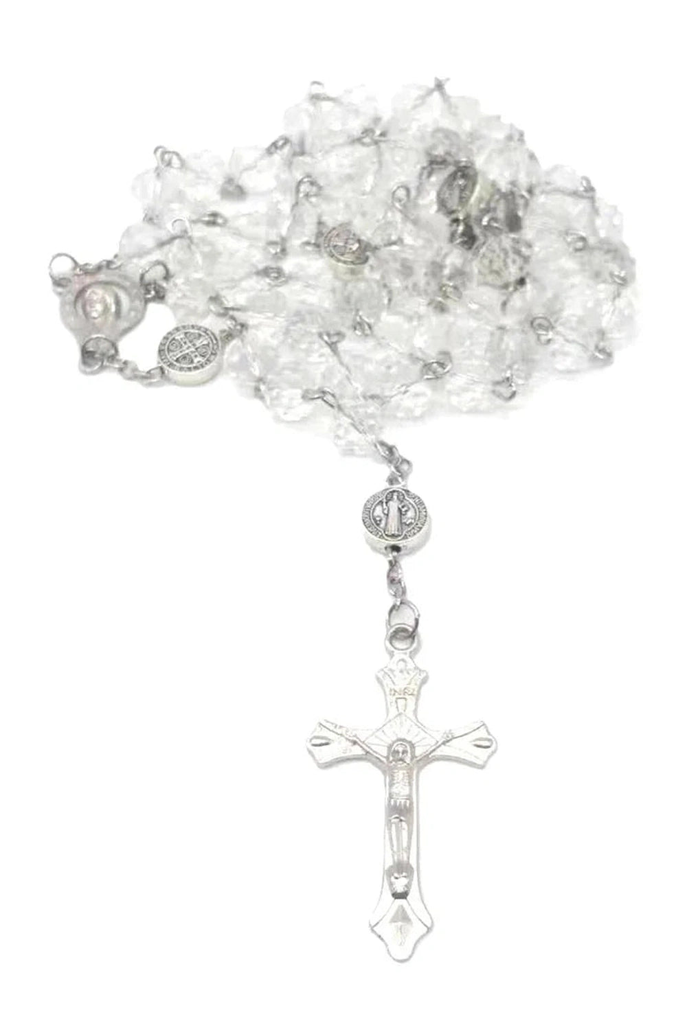 Coquette Rose Quartz Prayer Beads Necklace Shoptery