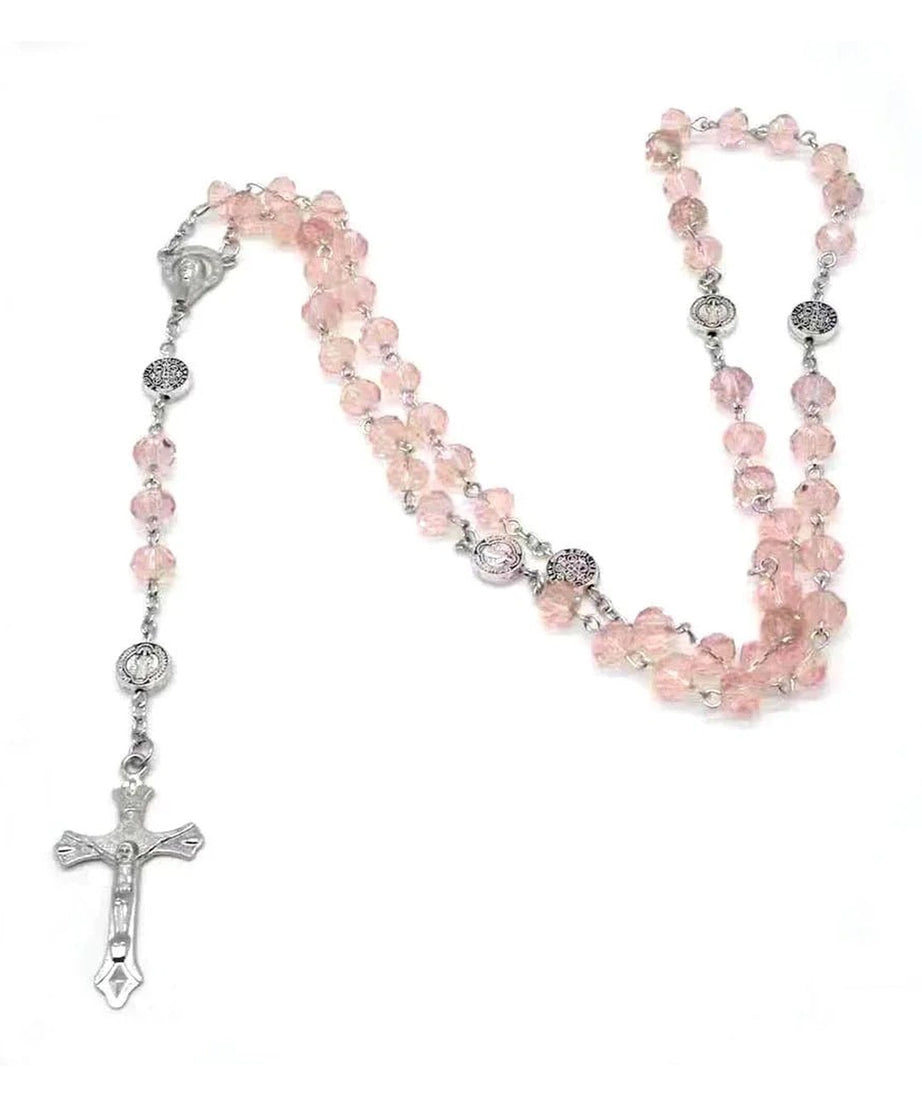 Rose Quartz Prayer Beads Necklace - Necklaces