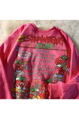 Rose Red Cartoon Sweatshirt Shoptery