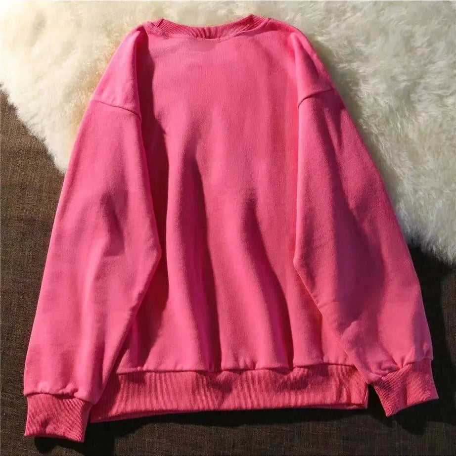 Rose Red Cartoon Sweatshirt Shoptery