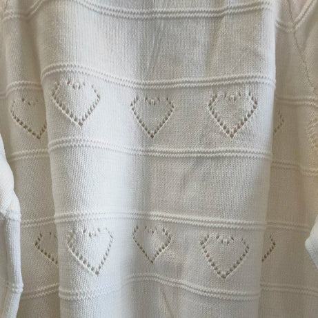 Rosy Whispers Retro Lace-Up Knit Sweater Shoptery