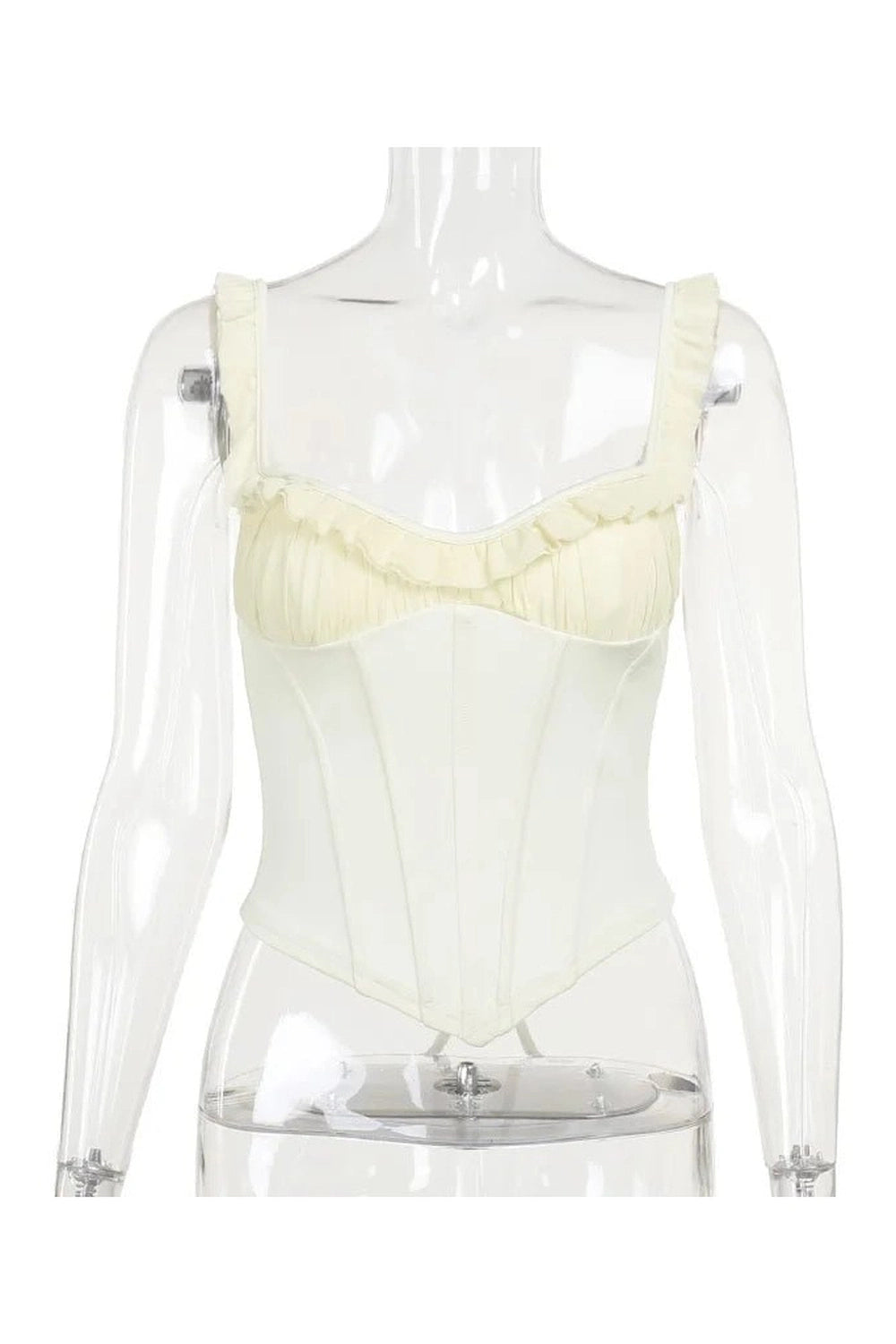 Ruffled Sweetheart Corset Top - Corsets