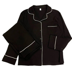 Ruffled Retro Lounge Pajamas Shoptery