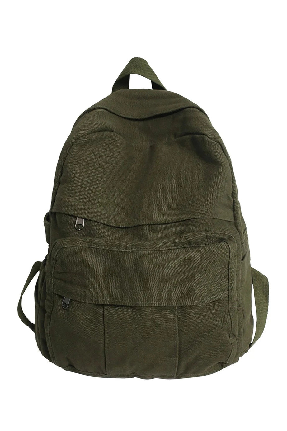 Sage Green Canvas Backpack - Backpacks