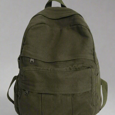 Sage Green Y2k Canvas Backpack green L32cmW13cmH34cm Shoptery