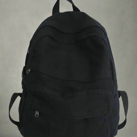 Sage Green Y2k Canvas Backpack black L32cmW13cmH34cm Shoptery